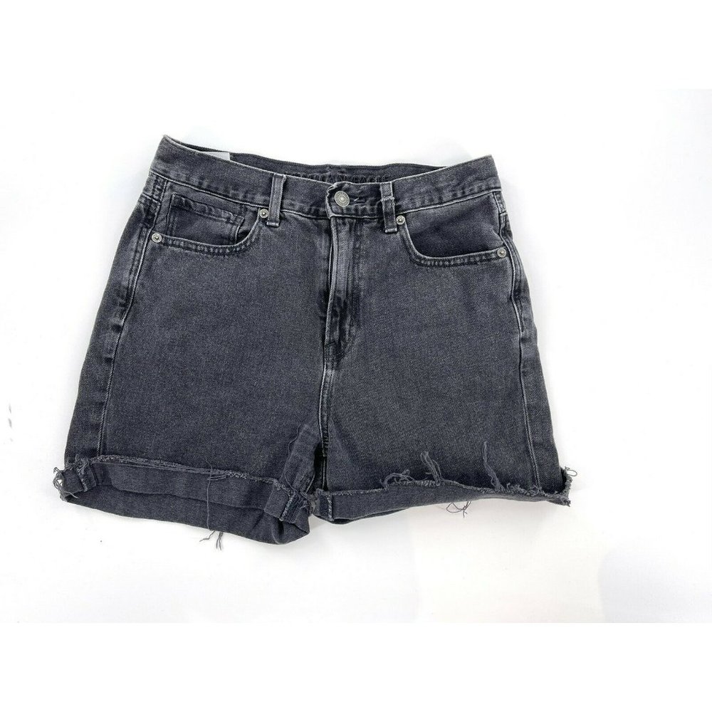 American eagle mom shorts cutoff size 4 black